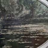 Oil on Panel "Water Lilies" by Emile Gauffriaud (1877-1957)