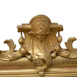 Miroir Louis Philippe en bois doré du XIXe siècle - 130x76cm
