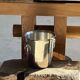 Stainless steel champagne and wine bucket with handle D19 H19