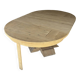 Solid oak farmhouse table with extensions