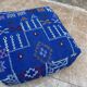 Handmade Berber Kilim pouf, floor cushion