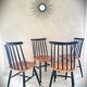 Set of 4 Scandinavian style Fanett chairs by Ilmari Tapiovaara