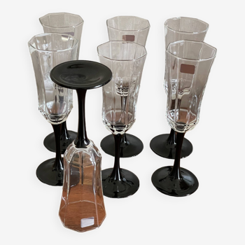 Esso Luminarc octagonal stemware