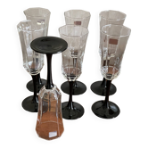 Esso Luminarc octagonal stemware
