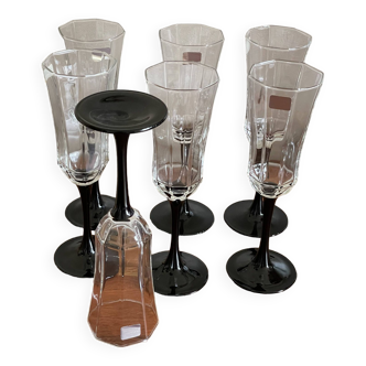 Esso Luminarc octagonal stemware