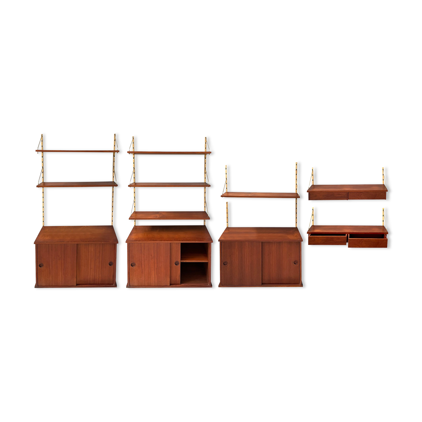 Teak shelving system danish