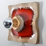 Applique murale Fat Lava en céramique de Hustadt Leuchten 1970s