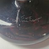 French Glass Vase Schneider