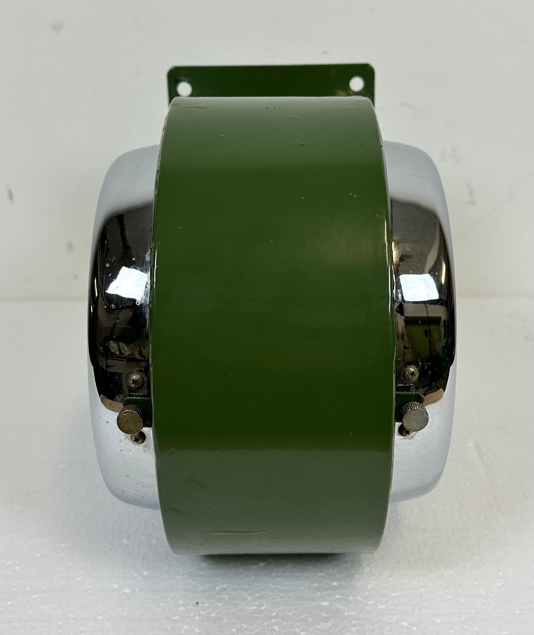 Vintage green citizen double-sided navy wall clock, 1980s