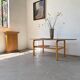 Oval coffee table beech 1980 Aalto Ikea