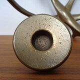 Brutalist Bronze Candleholder by Michael Harjes, 1960s