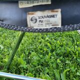 Set of 4 souvignet folding chairs from the 1970s.