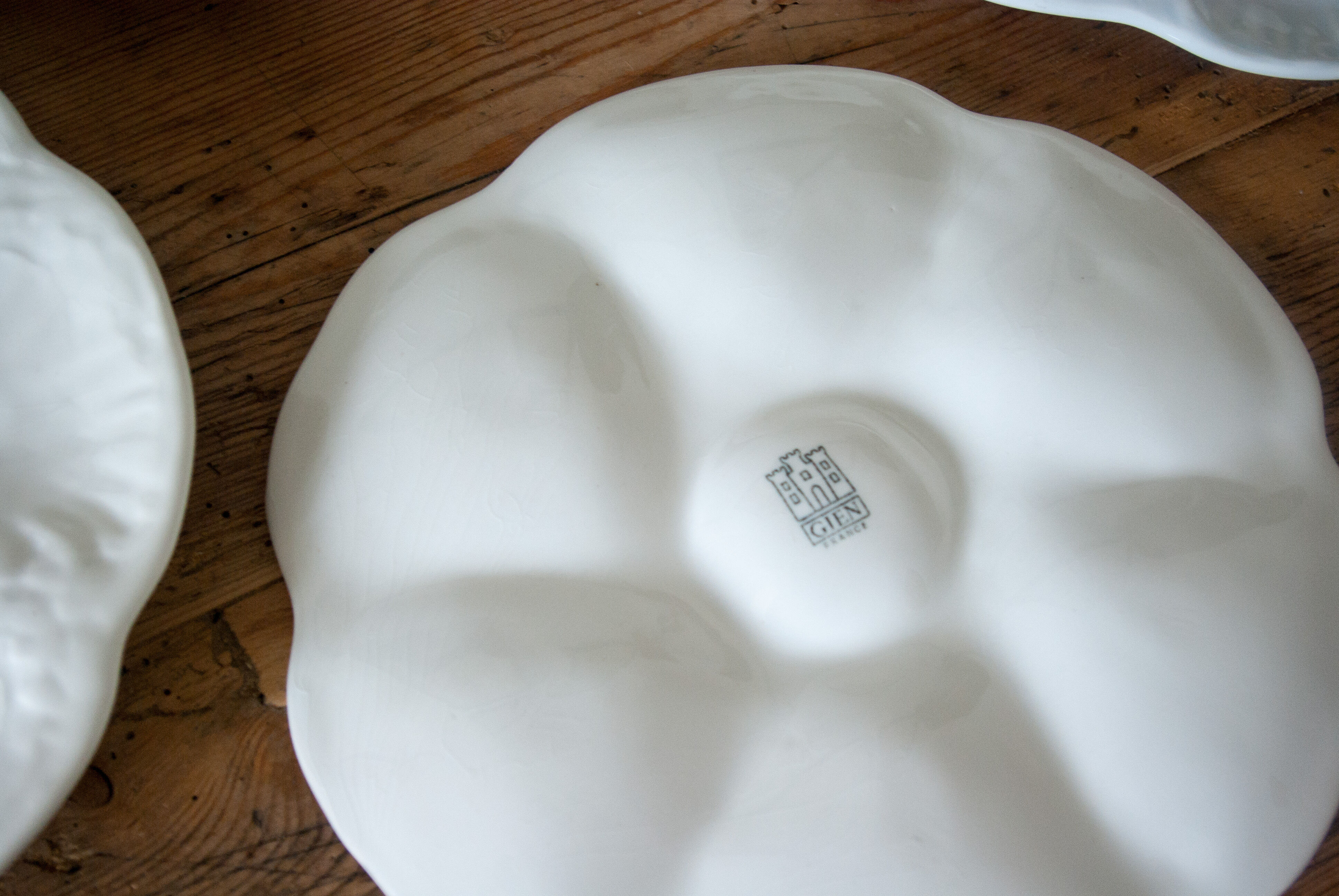 Gien oyster or seashell service party