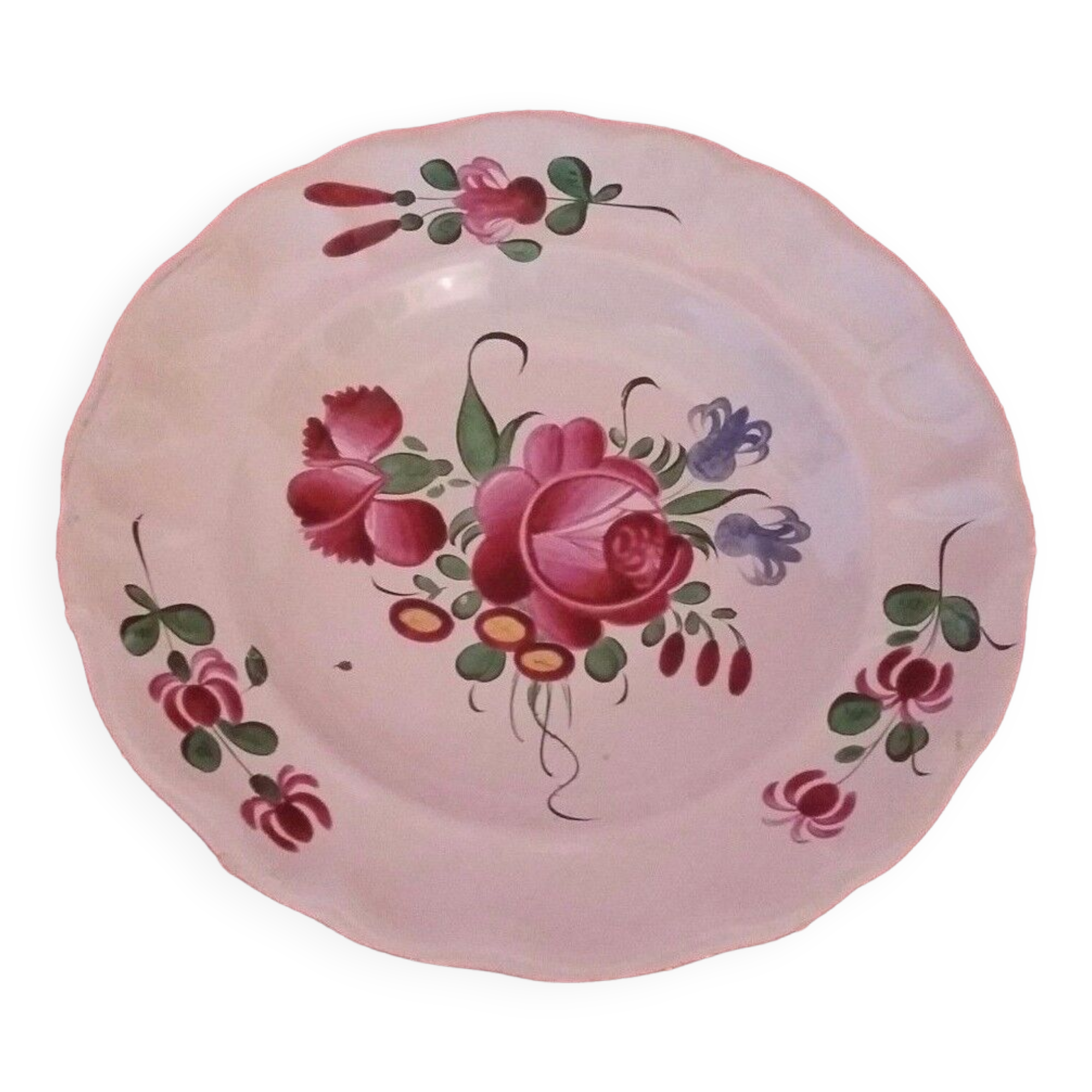 Assiette creuse Faïence de Lunéville XIXème