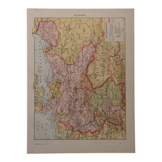 Original lithograph on Germany