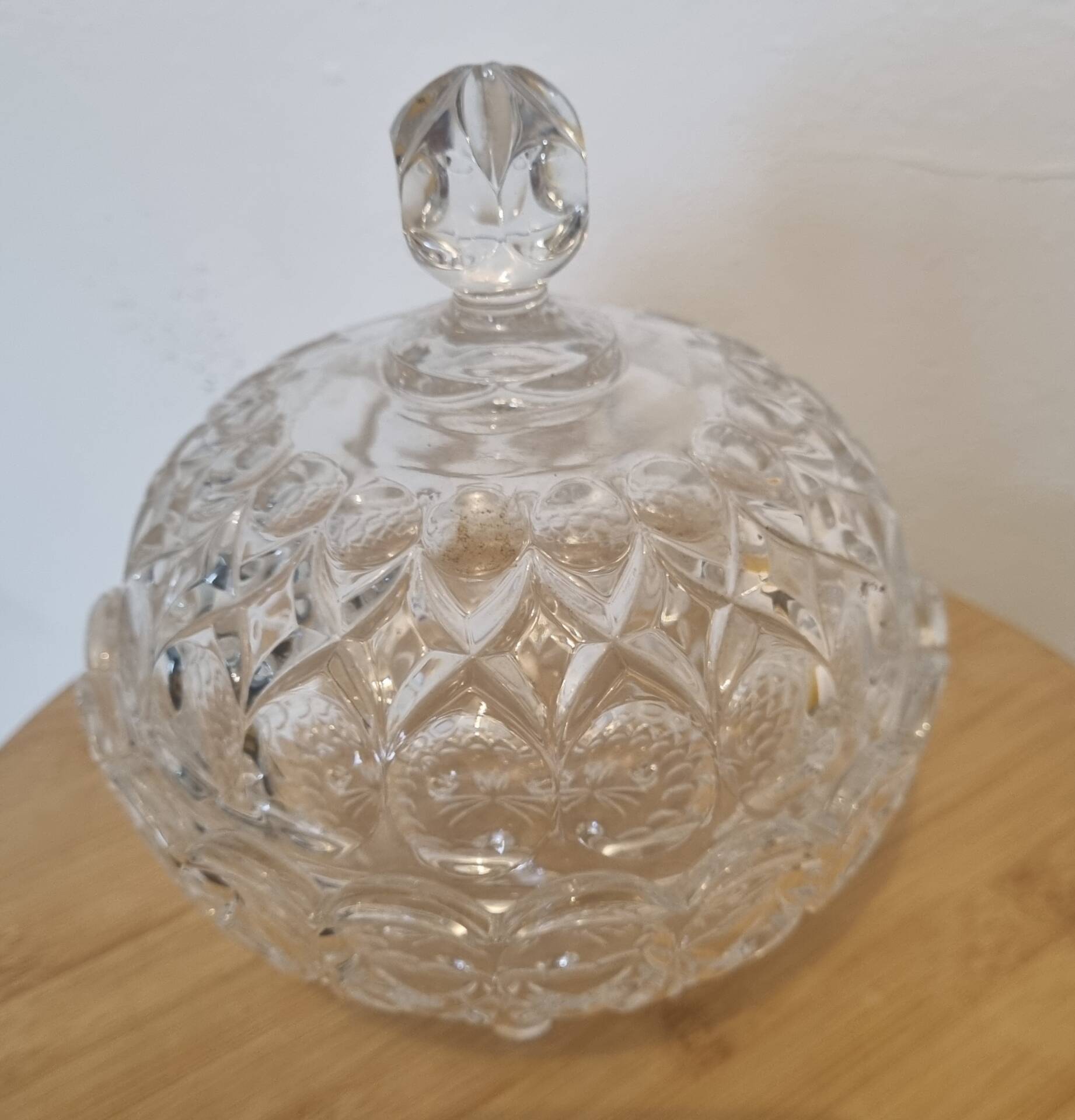 Bonbonnière en verre de 1980
