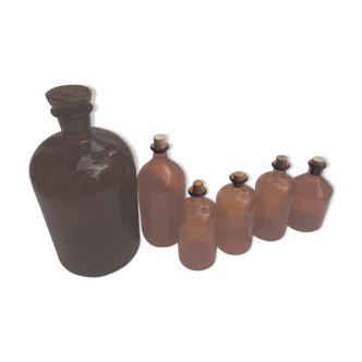 Lot of pharmacy bottles