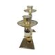 Vintage modernist WMF two-arm candle holder, Radtke model (1958), silver