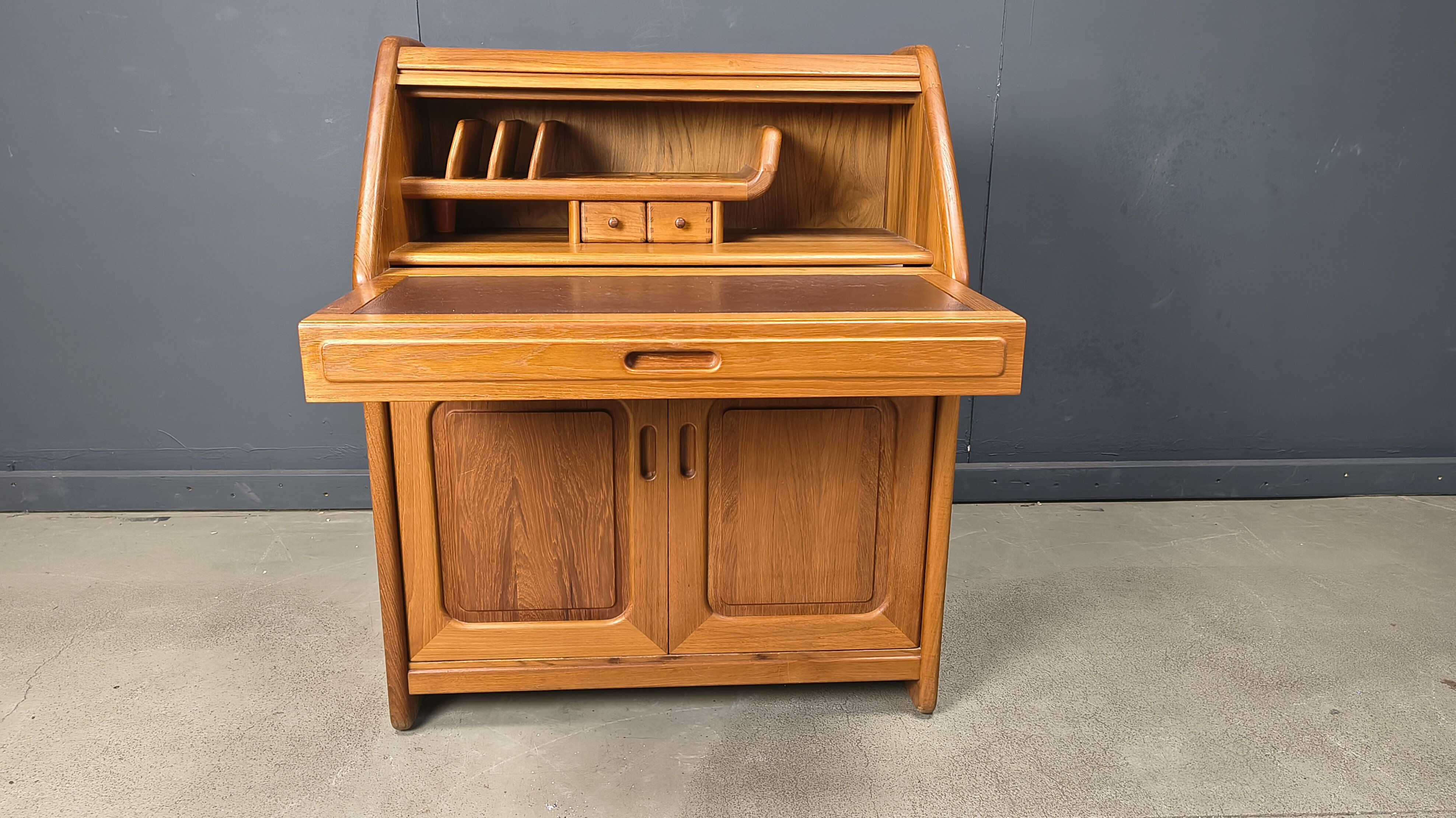 Teak secretaire by Dyrlund, Denmark, 1960s