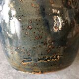 Ceramic pitcher enamelled chamaré in blue