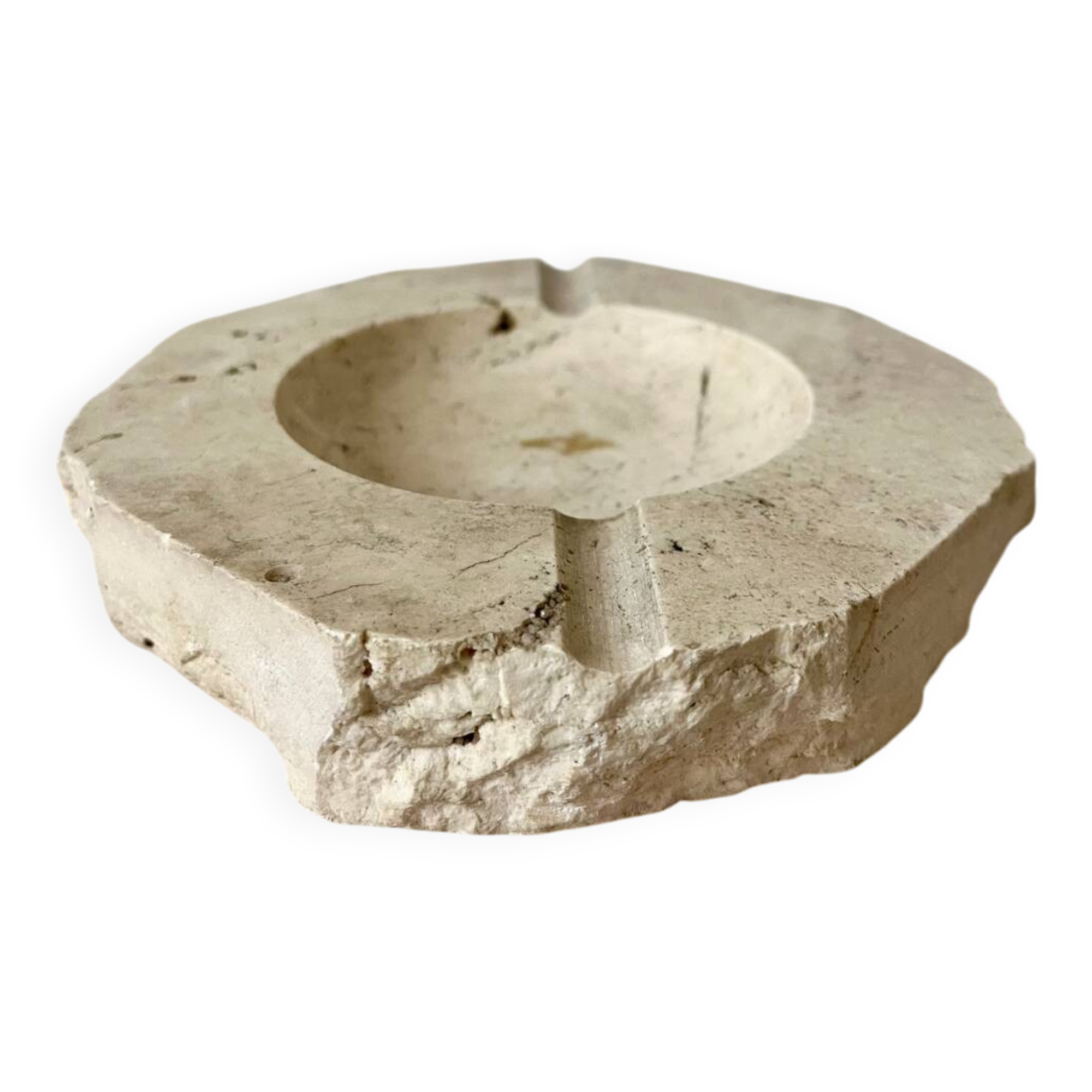 Travertine ashtray