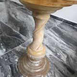 Table d'appoint en pierre naturelle en marbre albatre - élégante et un