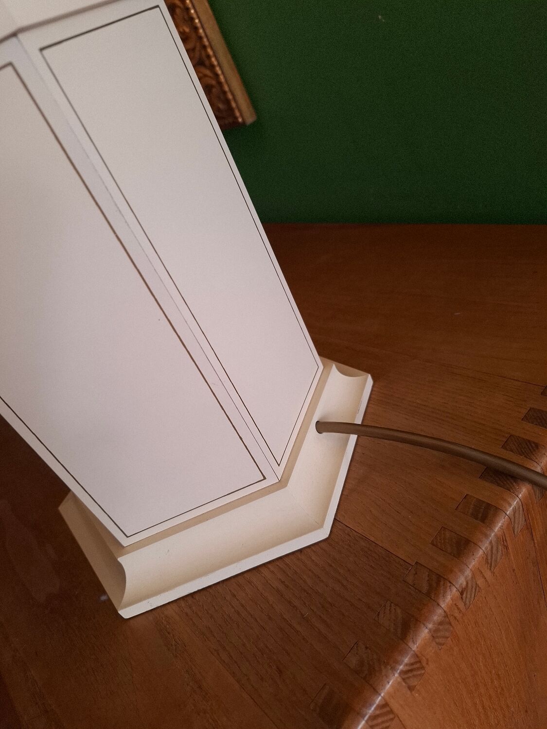 1980s lacquered metal lamp, the Dolphin