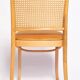 Thonet chair in rattan and yellow velvet wood from the mid-century, Europe, 1960s.