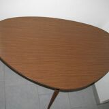 Table triangulaire en forme de rein de 1950/60