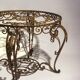 Vintage wrought iron coffee table -1940