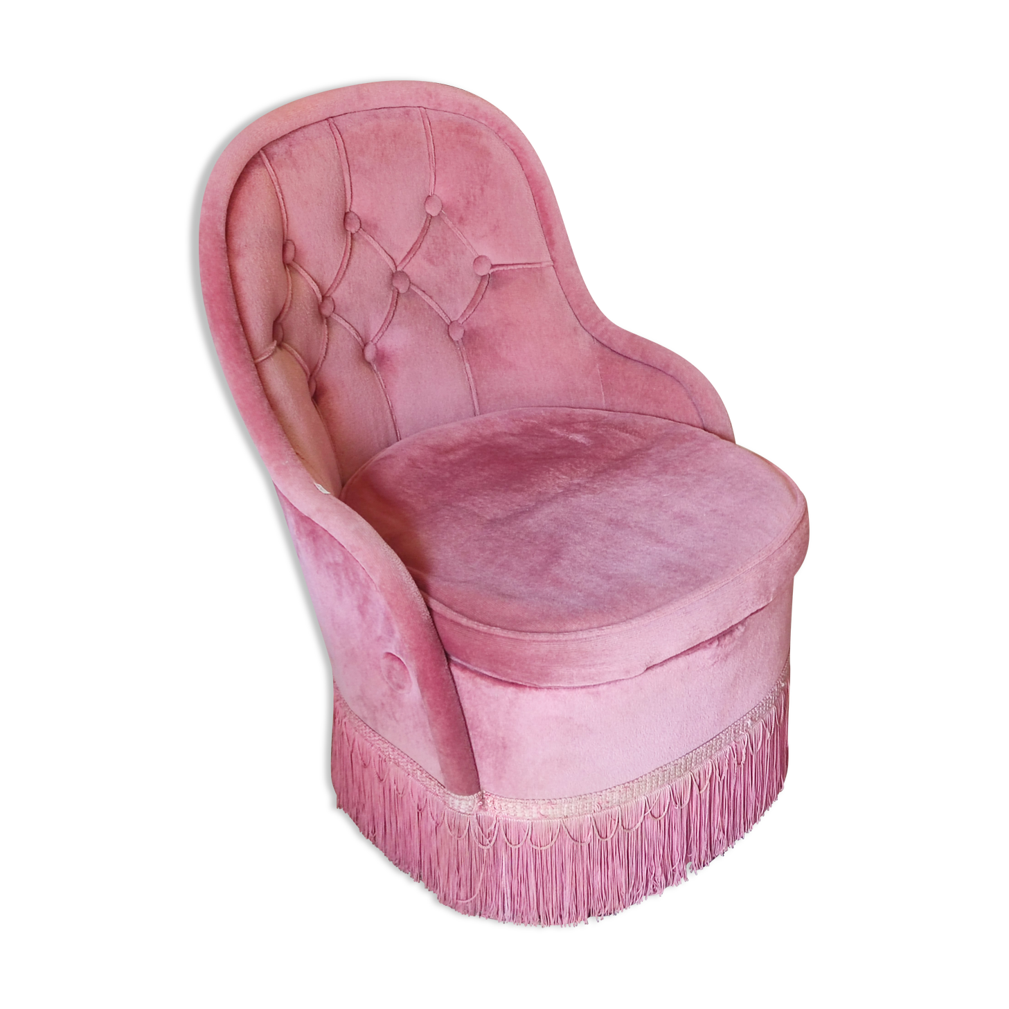 Pink toad armchair