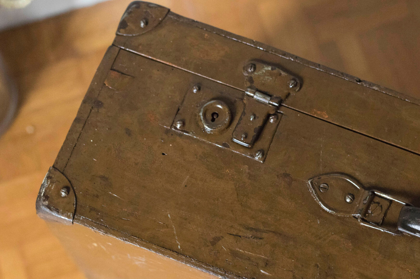 Old suitcase -vintage travel trunk