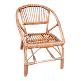 Small wicker children's armchair