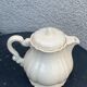Digoin sarreguemines earthenware tea set consisting of 15 pieces antique cream