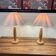 Paire de lampes design scandinave 1960.