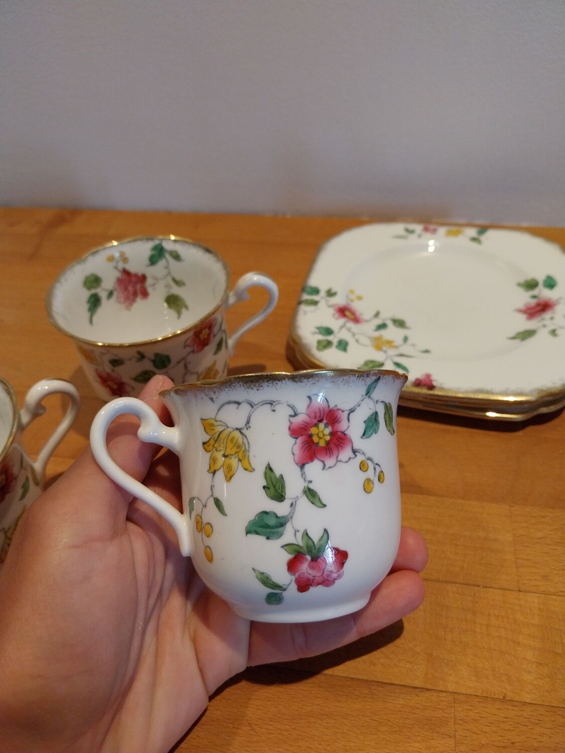 Cups and milk jug