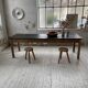 Table de ferme pin noire 250 cm