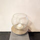 Table lamp in glass and chromed metal Italia Anni '70