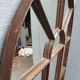 Metal industrial mirror in the shape of a warhead height 156 cm