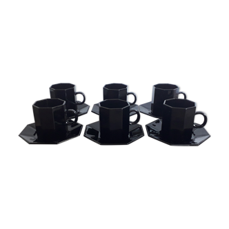 Esso black arcoroc coffee service