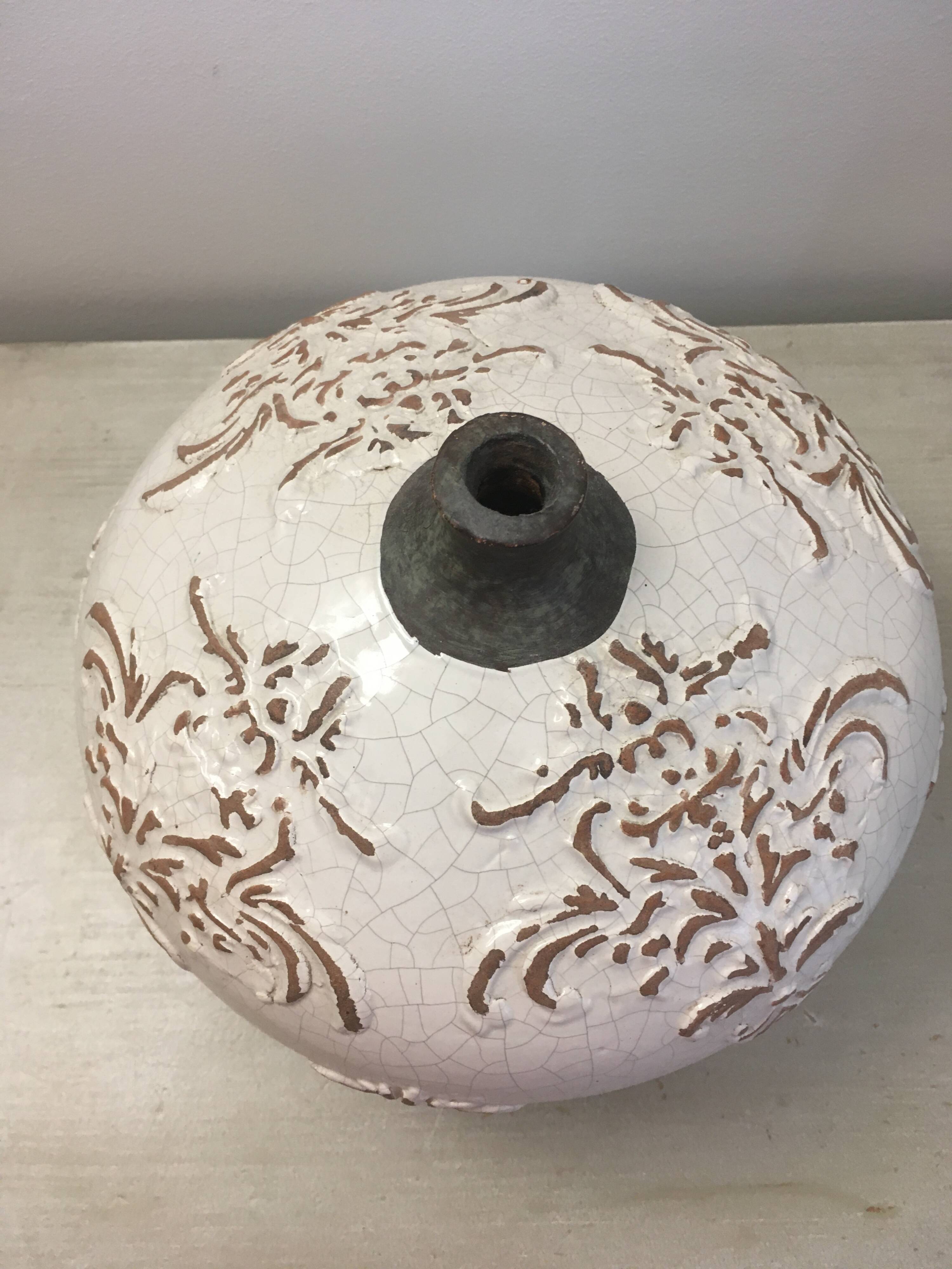 Ceramic vase.