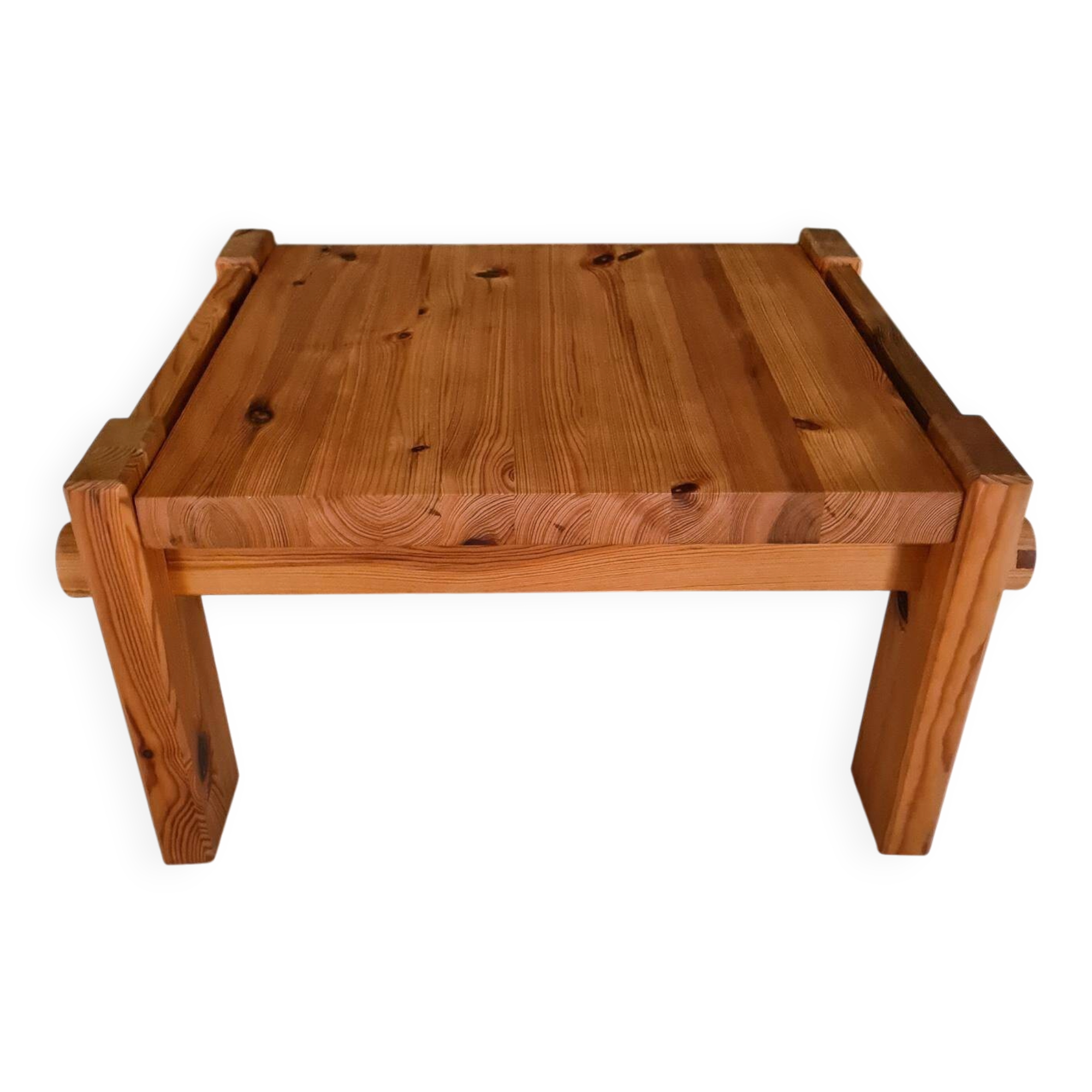 Modern Scandinavian coffee table in pine by Yngve Ekström