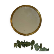Plateau miroir doré vintage