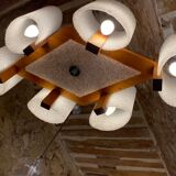 Scandinavian lucite chandelier