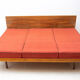 Mid century sofabed in walnut by Jindrich Halabala for UP Zavody, 1950´s
