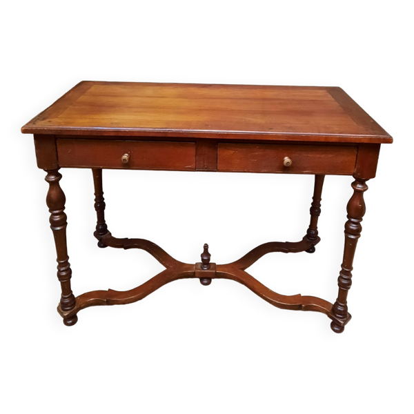 Table rectangulaire à tirettes latérales