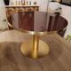 Table ronde Gubi verre et acier