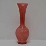 Art Czech glass vase, by Glasswork Novy Bor, 1950s