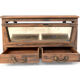 Wooden showcase with 2 drawers