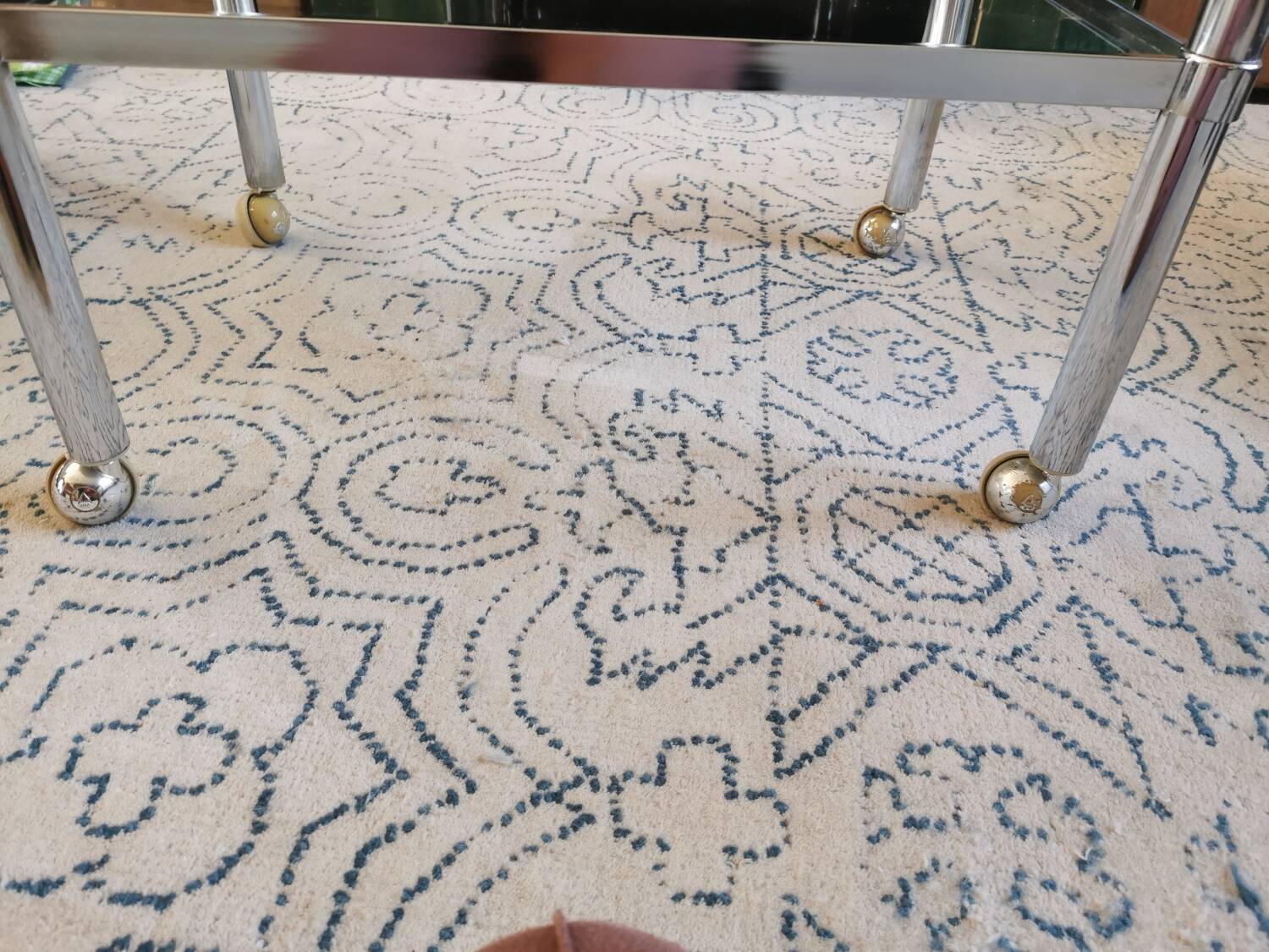 Convertible vintage rolling serving cart